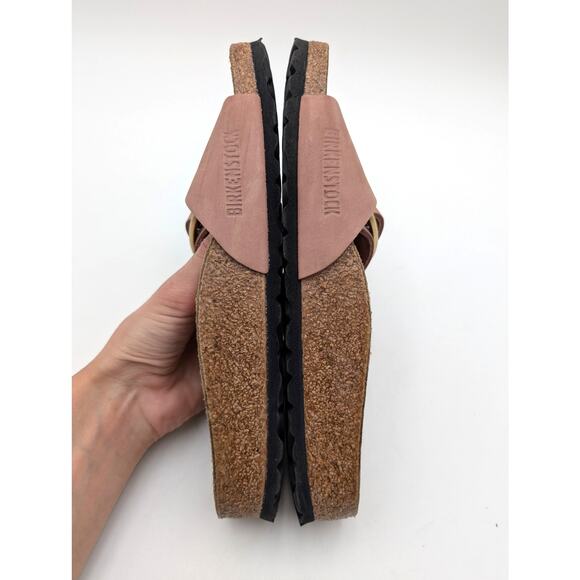 Birkenstock Madrid Big Buckle Nubuck Leather Sandals Women's Old Rose US5 EU36 - Picture 5 of 13